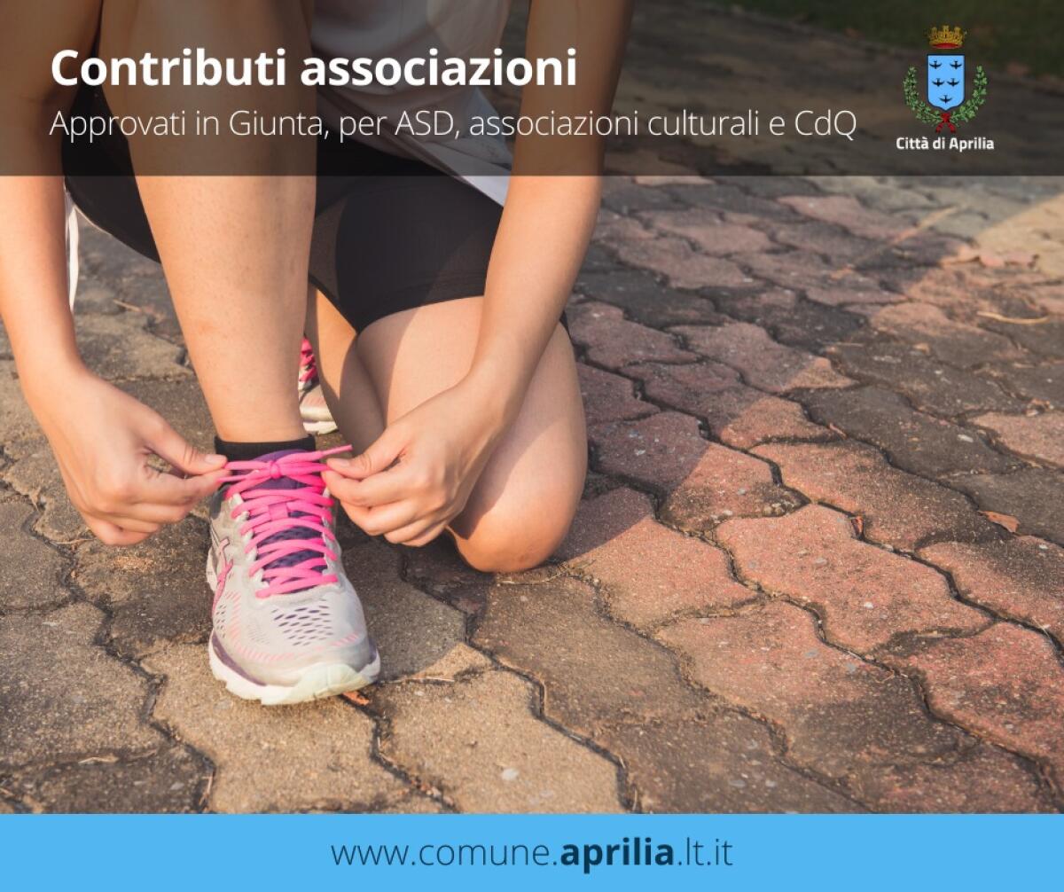 Ok della Giunta di Aprilia per l’erogazione dei contributi 2019 ad associazioni culturali, sportive e comitati di quartiere. - 