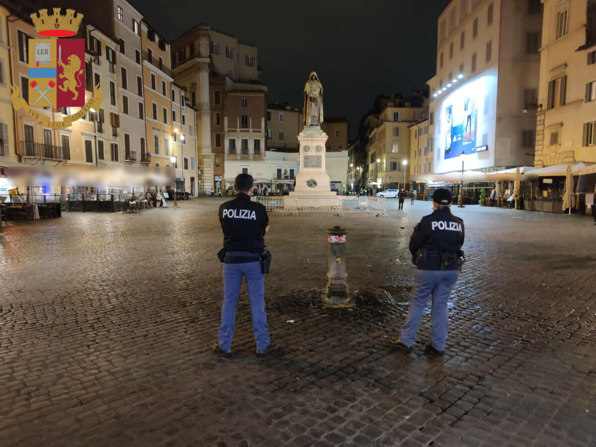 Prima notte di lockdown parziale: ecco il bilancio dei controlli della Polizia nella Capitale. Le FOTO - 