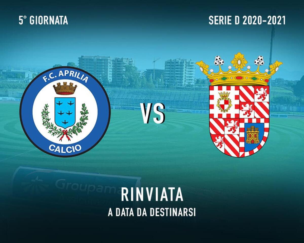 Calcio, Serie D - Rinviata a data da destinarsi la gara tra Aprilia e Vastese - 