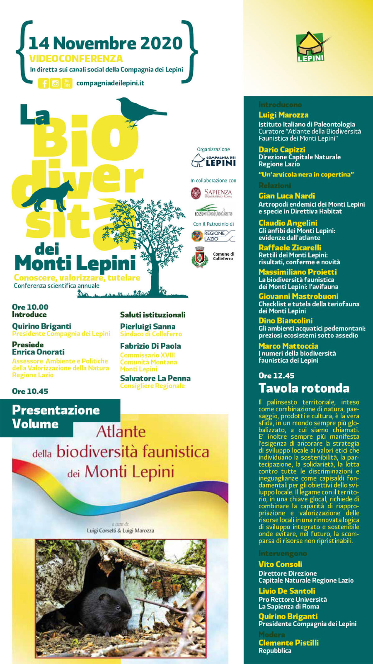 Un atlante sulle biodiversità dei Monti Lepini, la presentazione - 