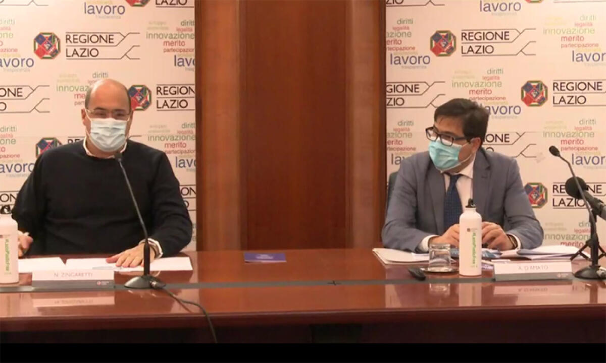Emergenza Covid, Zingaretti e D’Amato: “trand in discesa. Investimenti per 100milioni di euro, personale e comportamenti responsabili”. - 
