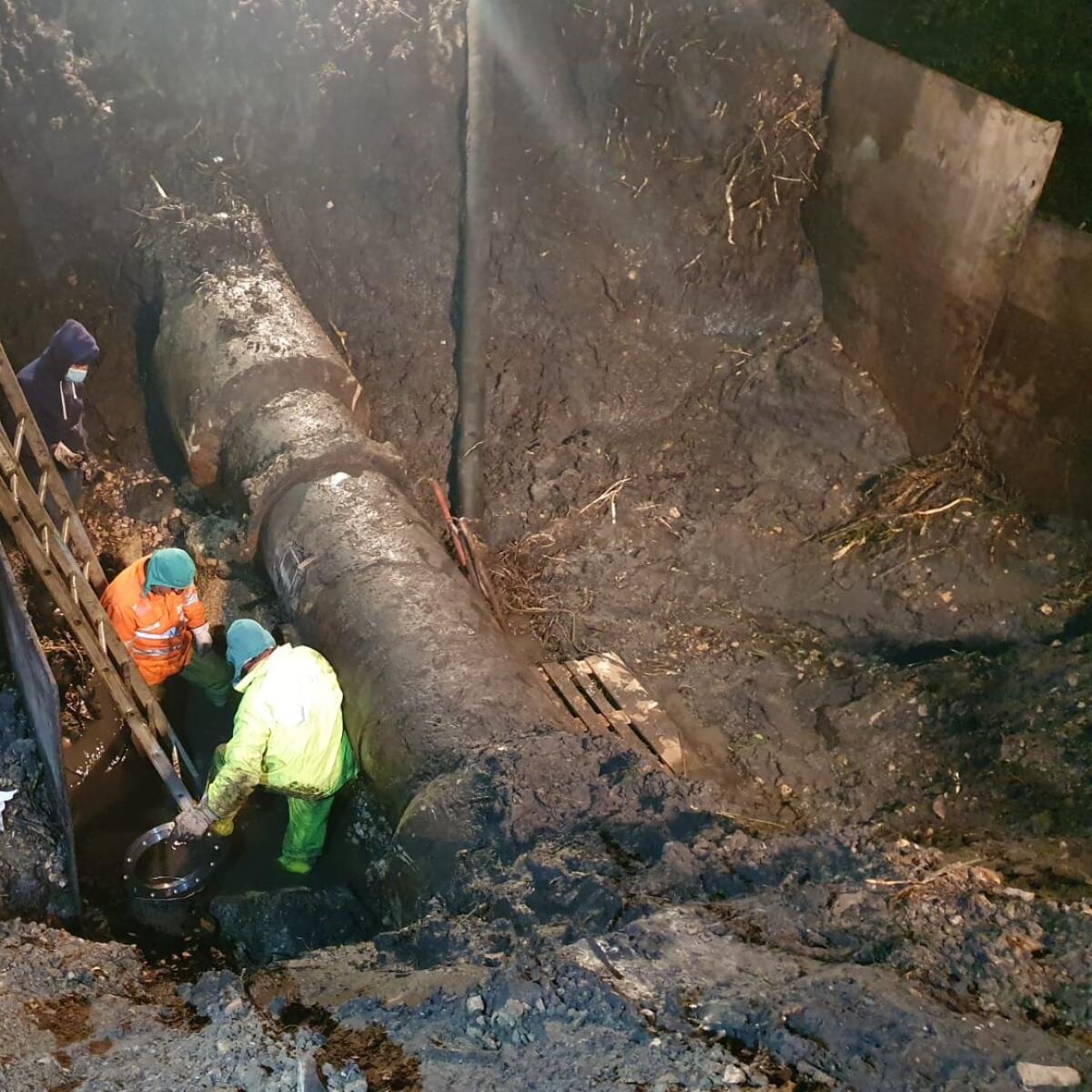 Lavori di riparazione su condotta da Sardellane, recuperati 100 litri al secondo - 