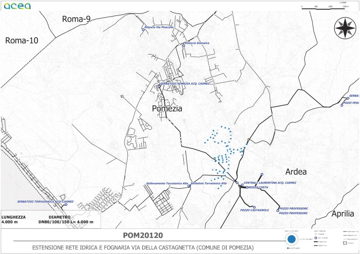 Pomezia - Ok alla rete idrica nelle zone Castagnetta e Monachelle, approvato il piano triennale - 