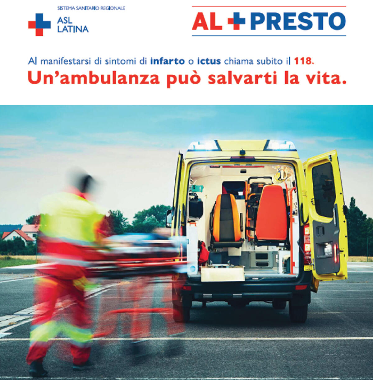 Salgono i decessi per infarto e ictus: la Asl di Latina lancia la campagna di comunicazione “Al + Presto”. Il VIDEO - 