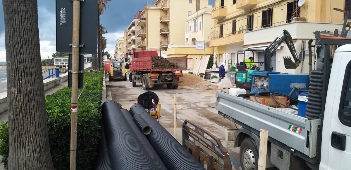 Anzio, al via i lavori per le reti fognarie lungo la Riviera Mallozzi - 