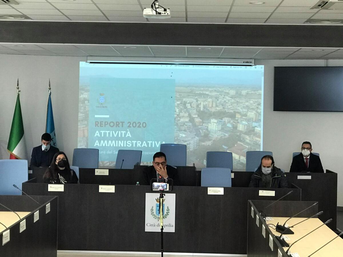 Aprilia - Conferenza di fine anno per la Giunta Terra, il sindaco al suo ultimo mandato: "Nonostante la pandemia abbiamo portato avanti progetti importanti" - 