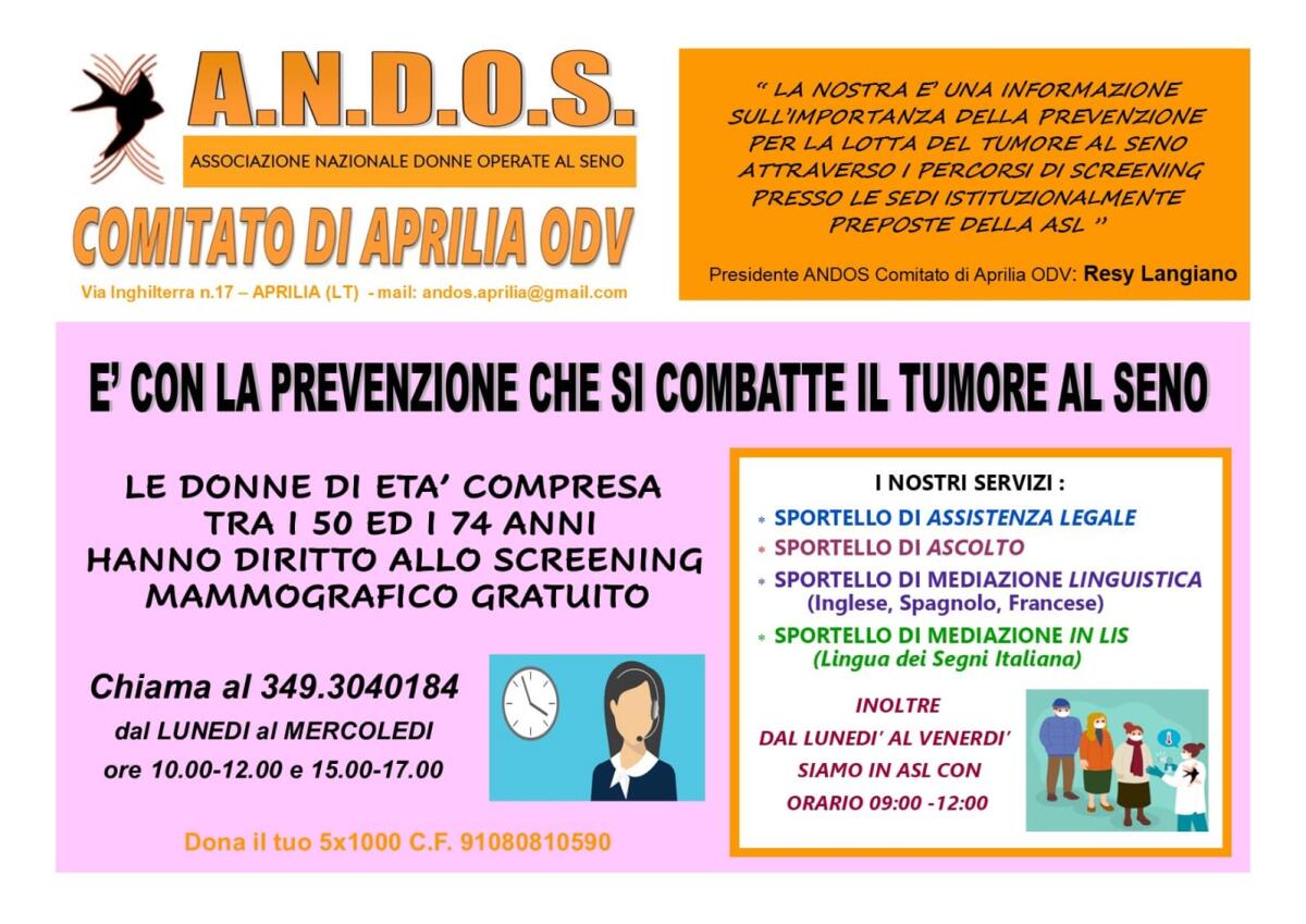 Un casco refrigerante per la OUC di Oncologia di Aprilia, prosegue la campagna Andos: "Doniamo, uniti si cambiano le cose" - 