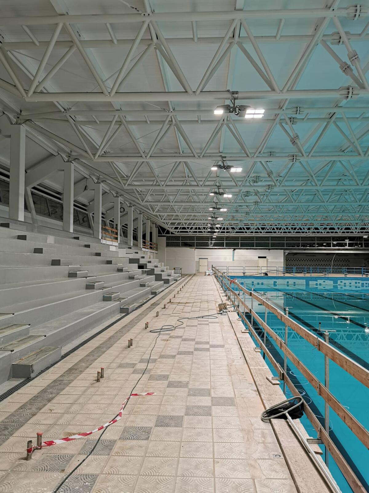 Procedono i lavori per la ristrutturazione integrale della piscina comunale di Anzio - 