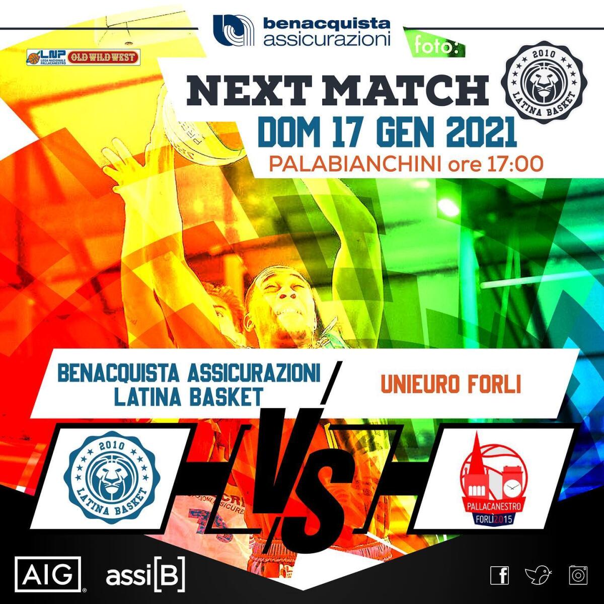 Basket maschile serie A2: : il Latina Basket domenica riceve l’Unieuro Forlì. - 