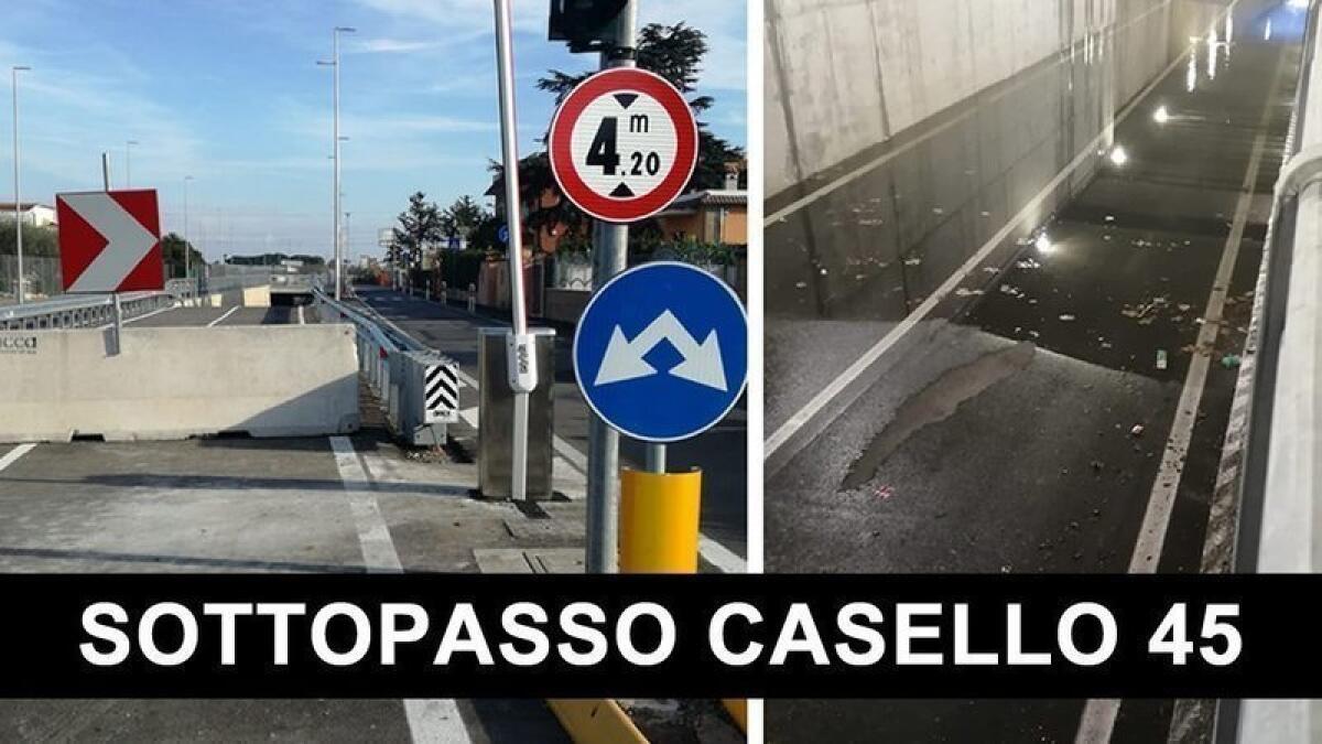 Casello 45, il sottopasso è ancora chiuso e i residenti fanno partire una petizione - 