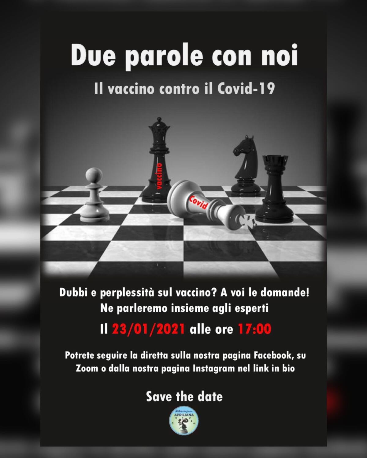 Dubbi e perplessità sul vaccino? Appuntamento online con Rigenerazione Apriliana - 