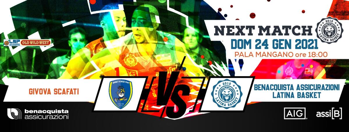 Basket maschile, Serie A2 Old Wild West: il Latina questa domenica in casa della Givova Scafati. - 