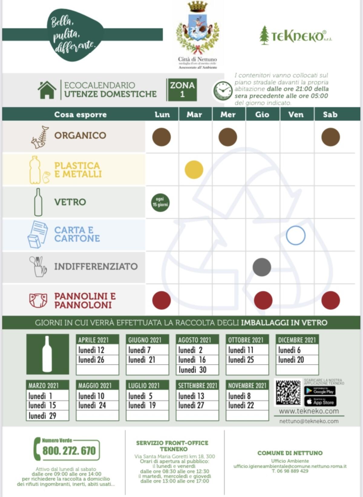 A Nettuno dal primo marzo in vigore il nuovo calendario per il porta a porta - 