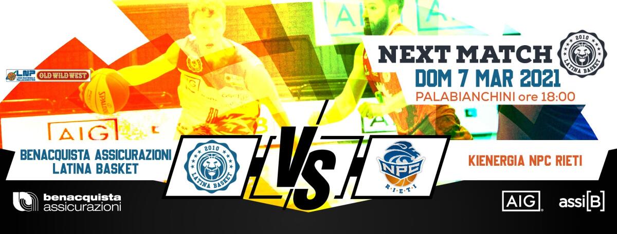 Basket serie A2 Old Wild West: ancora sedute di allenamento per il Latina. Si torna in campo il 7 marzo contro Rieti. - 