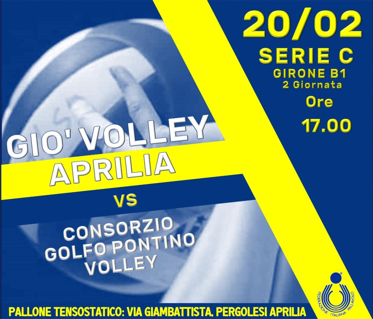 Pallavolo femminile di serie C: oggi alla 17.00 la Giò Volley Aprilia attende il Consorzio Golfo Pontino Volley. - 
