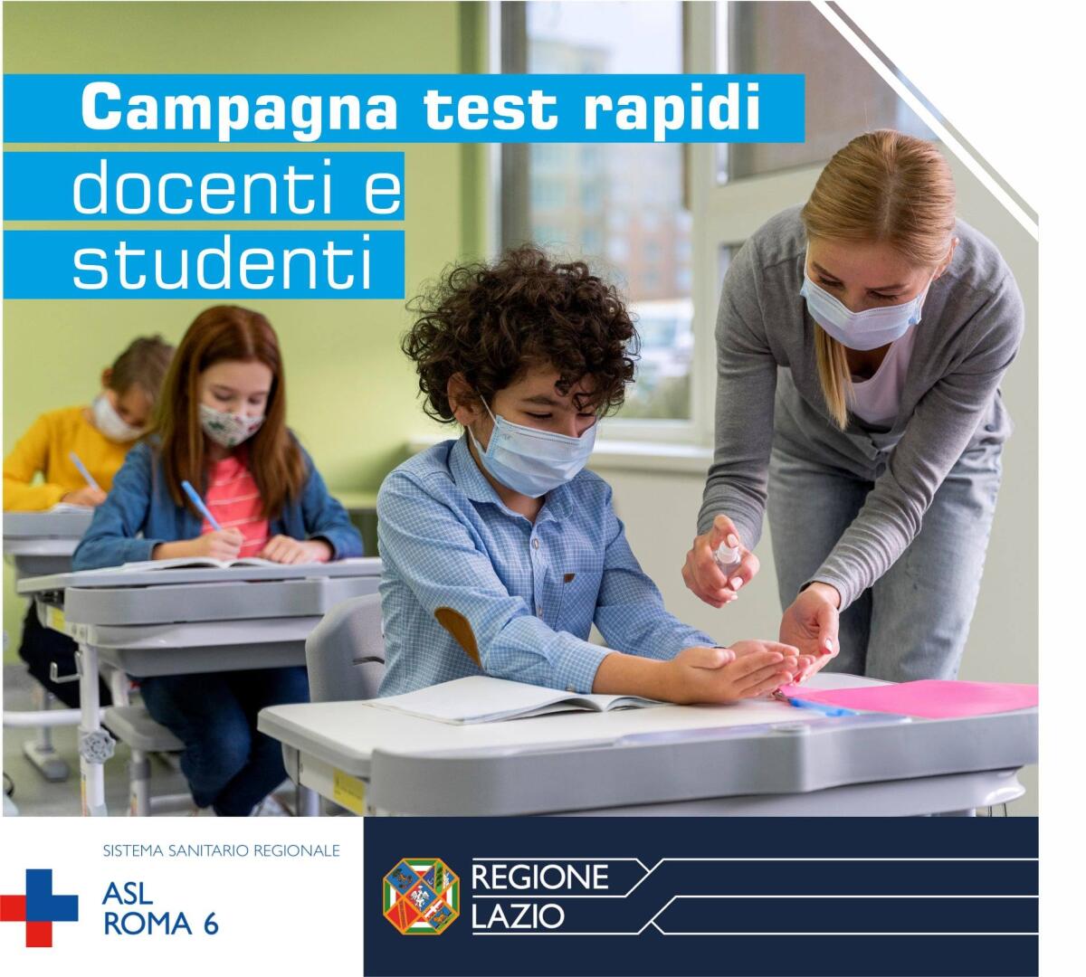La Asl Roma6 prolunga al 31 marzo la campagna di test antigenici rapidi per studenti e personale scolastico. - 