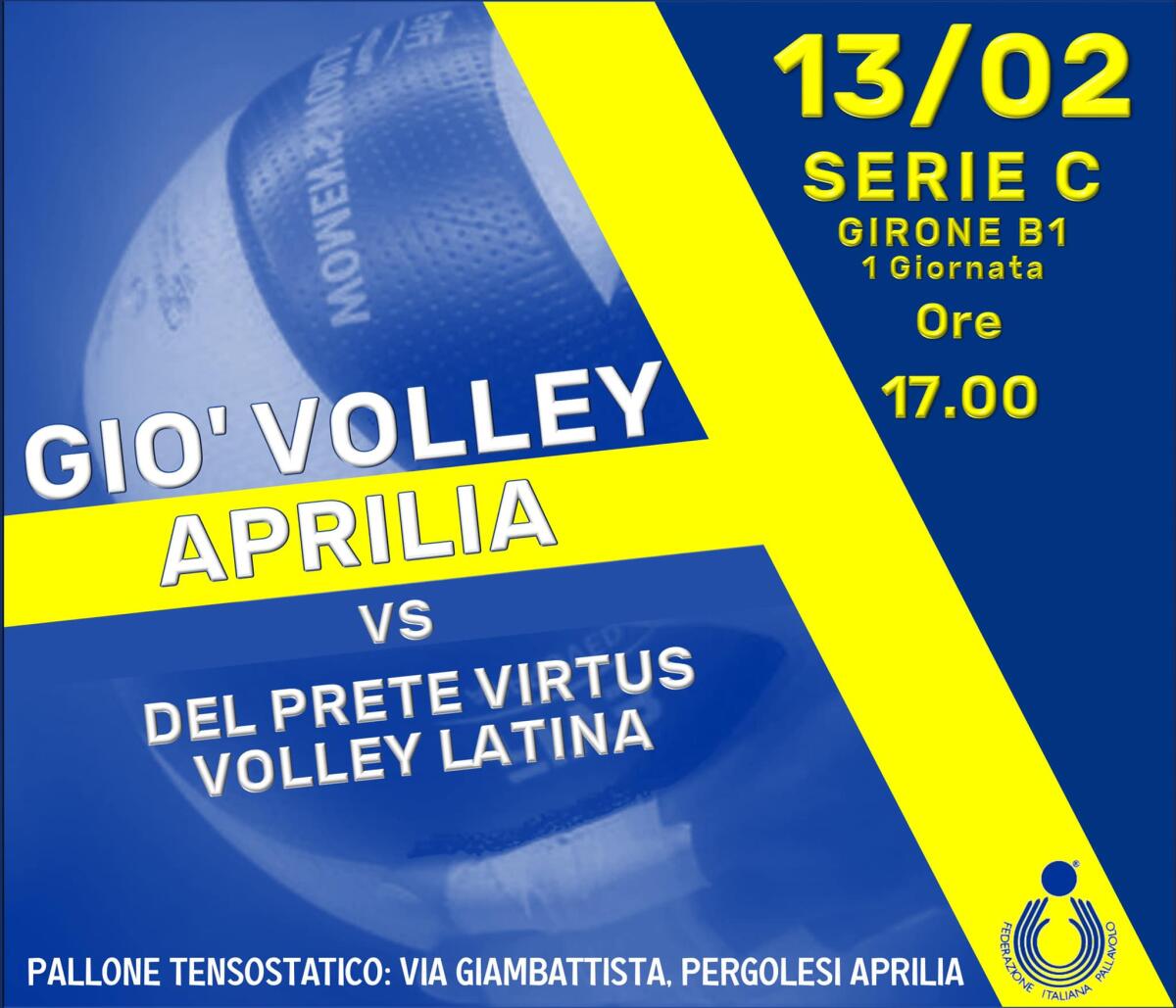 Pallavolo femminile, riprende il Campionato di Serie C: derby tra la Giò Volley Aprilia e la Virtus Volley Latina. - 