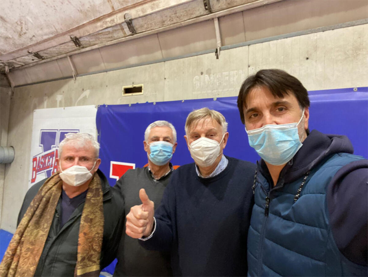 La Virtus Basket Aprilia torna in palestra. Incontro ieri con il campione di basket Marzorati. - 