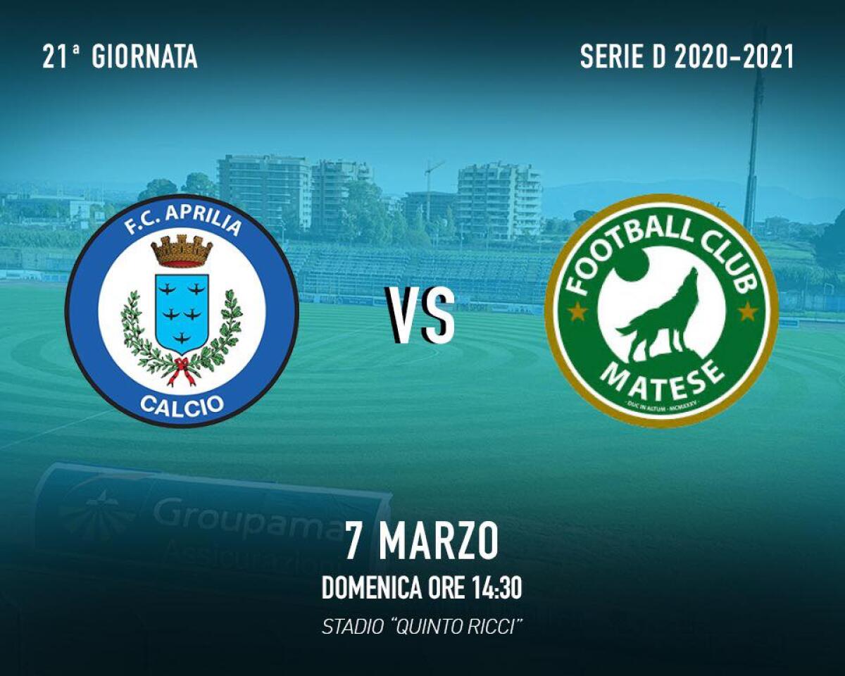 Calcio di serie D: l’Aprilia riceve al “Quinto Ricci” la Matese. Rinviata, a causa di positività al Covid, la gara Latina-Cassino. - 