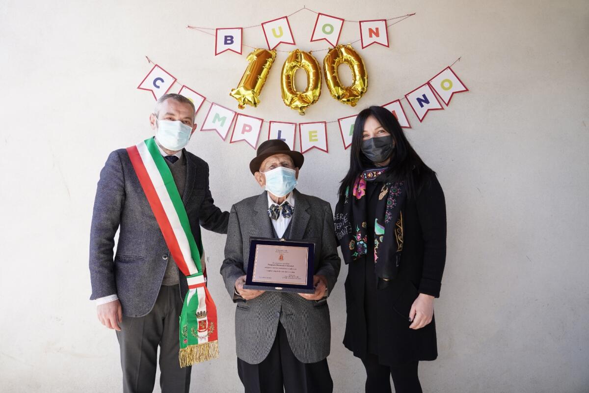 I 100 anni di Pasquale Domenico Anzuini: festa a Giulianello - 