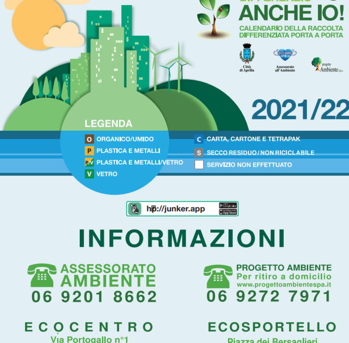 Differenziata ad Aprilia, ecco i nuovi calendari - 