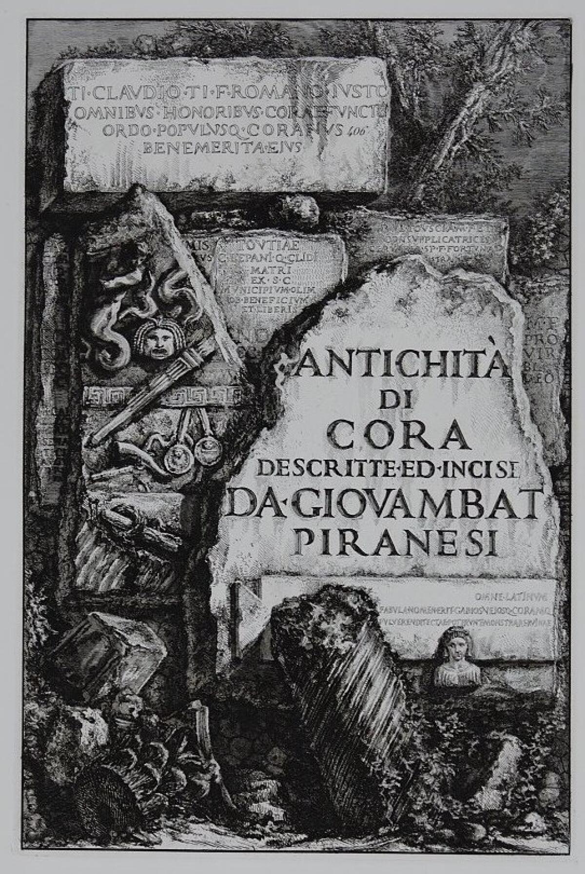 Al Museo della Città e del Territorio di Cori sino a Pasqua l’esposizione dei rami originali di Giambattista Piranesi. - 