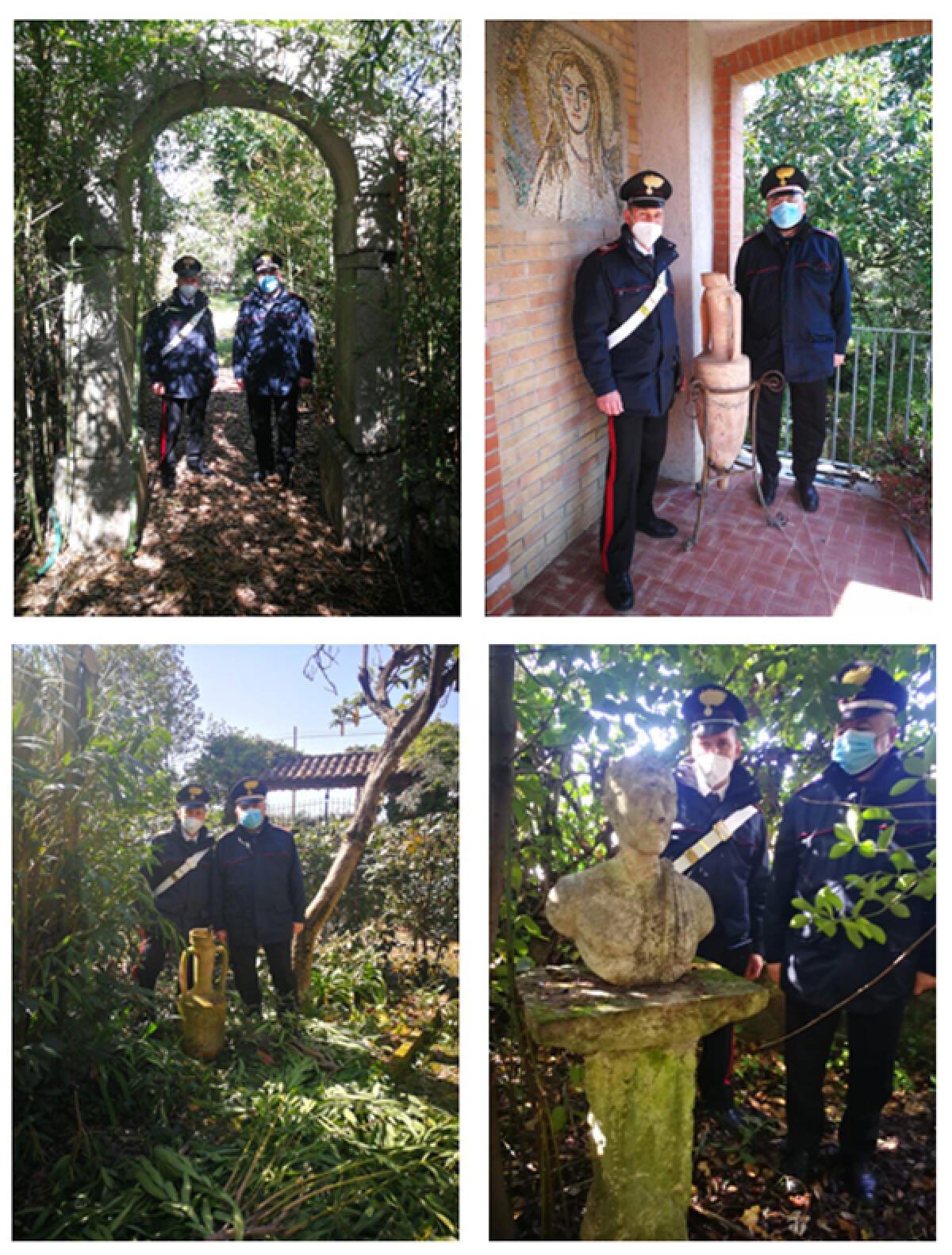 Custodiva importantissimi reperti archeologici nel giardino di casa: importante sequestro dai carabinieri a Fondi. - 