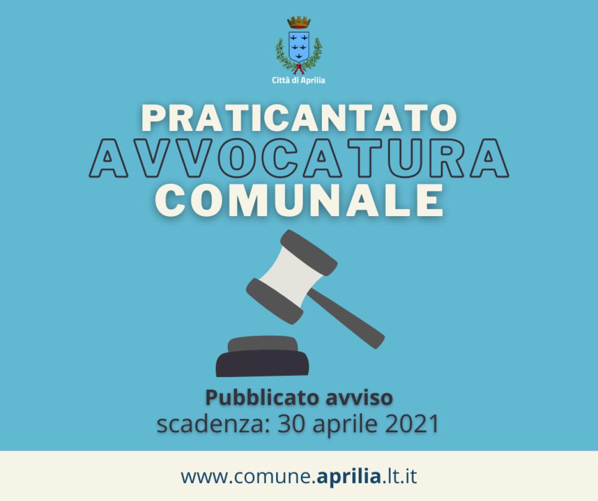 Ammissione al tirocinio presso l’Avvocatura Comunale di Aprilia: pubblicato l’avviso per la selezione di praticanti. - 