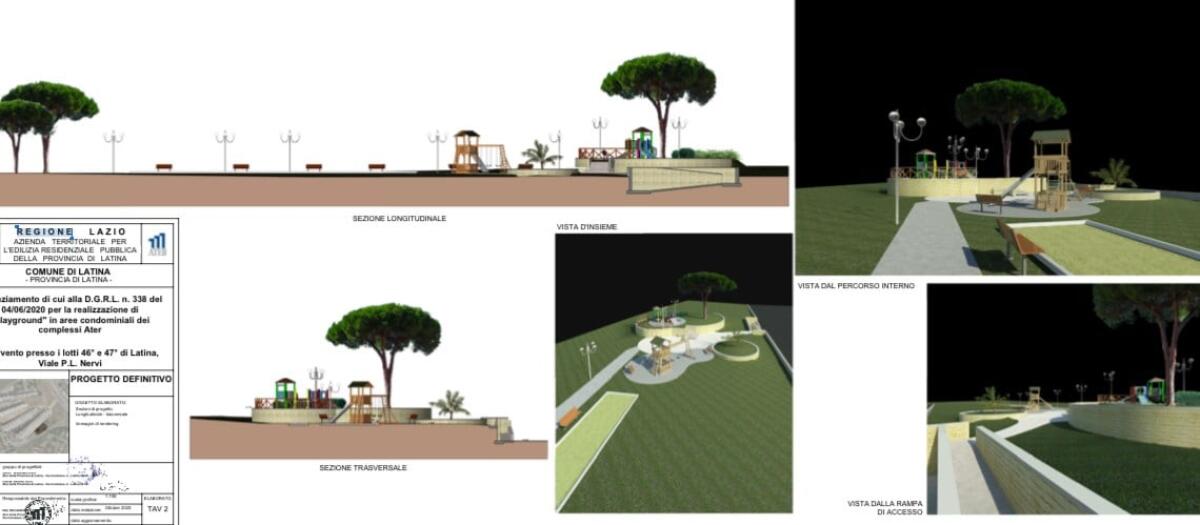 L’Ater di Latina realizzerà un parco attrezzato in Viale Nervi. - 