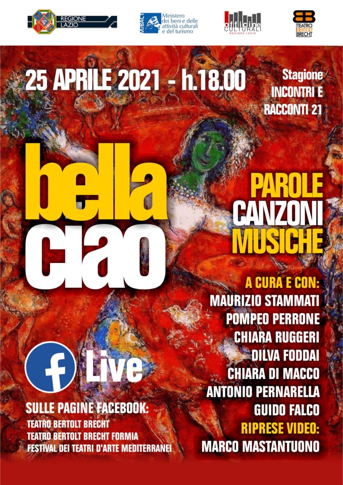 “Bella Ciao”, parole, musiche e canti per la Liberazione con il Teatro Bertolt Brecht di Formia. - 
