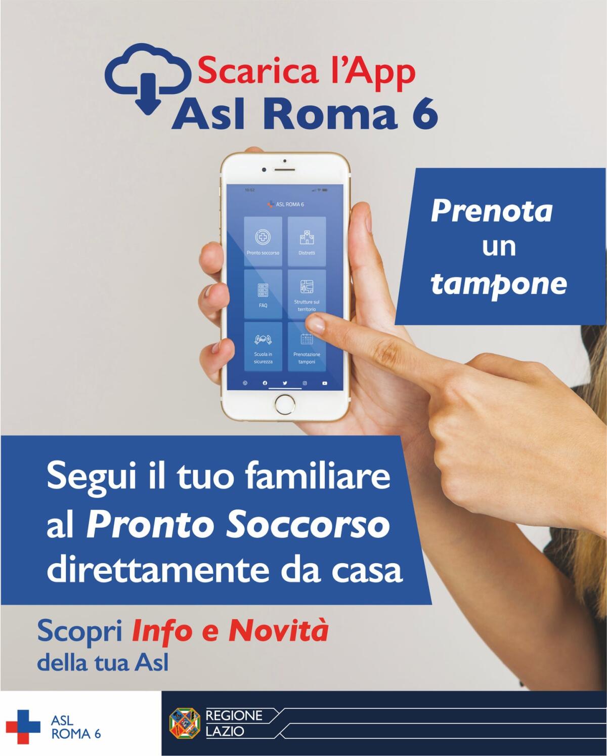 Nasce l’App “Asl Roma 6”: così si potrà seguire il percorso di un familiare al pronto soccorso - 