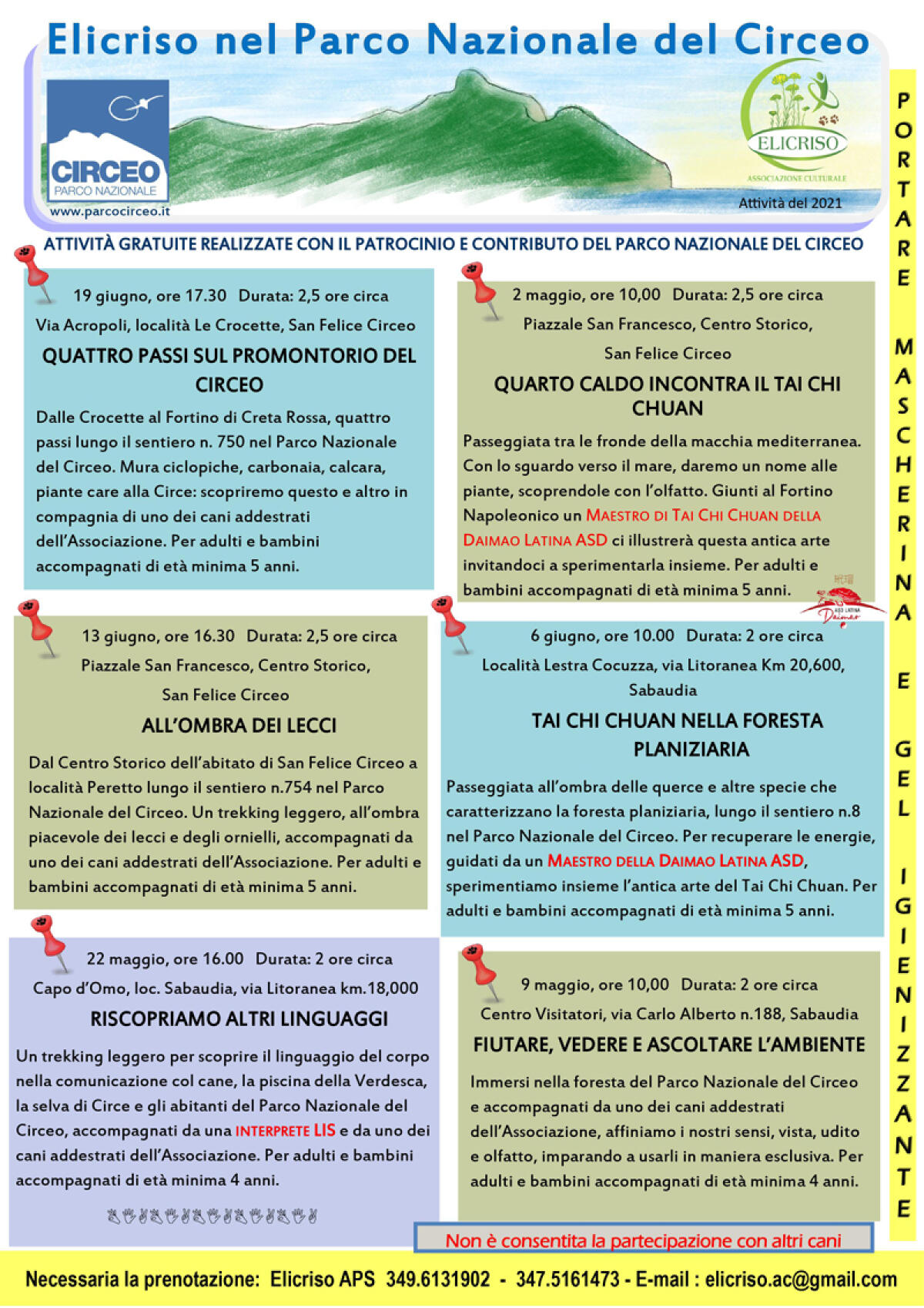 Ritorna “Elicriso” nel Parco Nazionale del Circeo. Primo appuntamento domenica 2 Maggio. - 