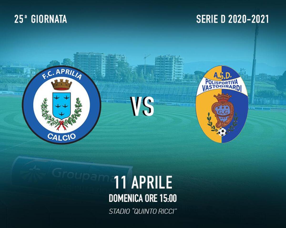 Calcio di serie D: l’Aprilia Racing Club questa domenica al “Quinto Ricci” affronta il Vastogirardi. - 