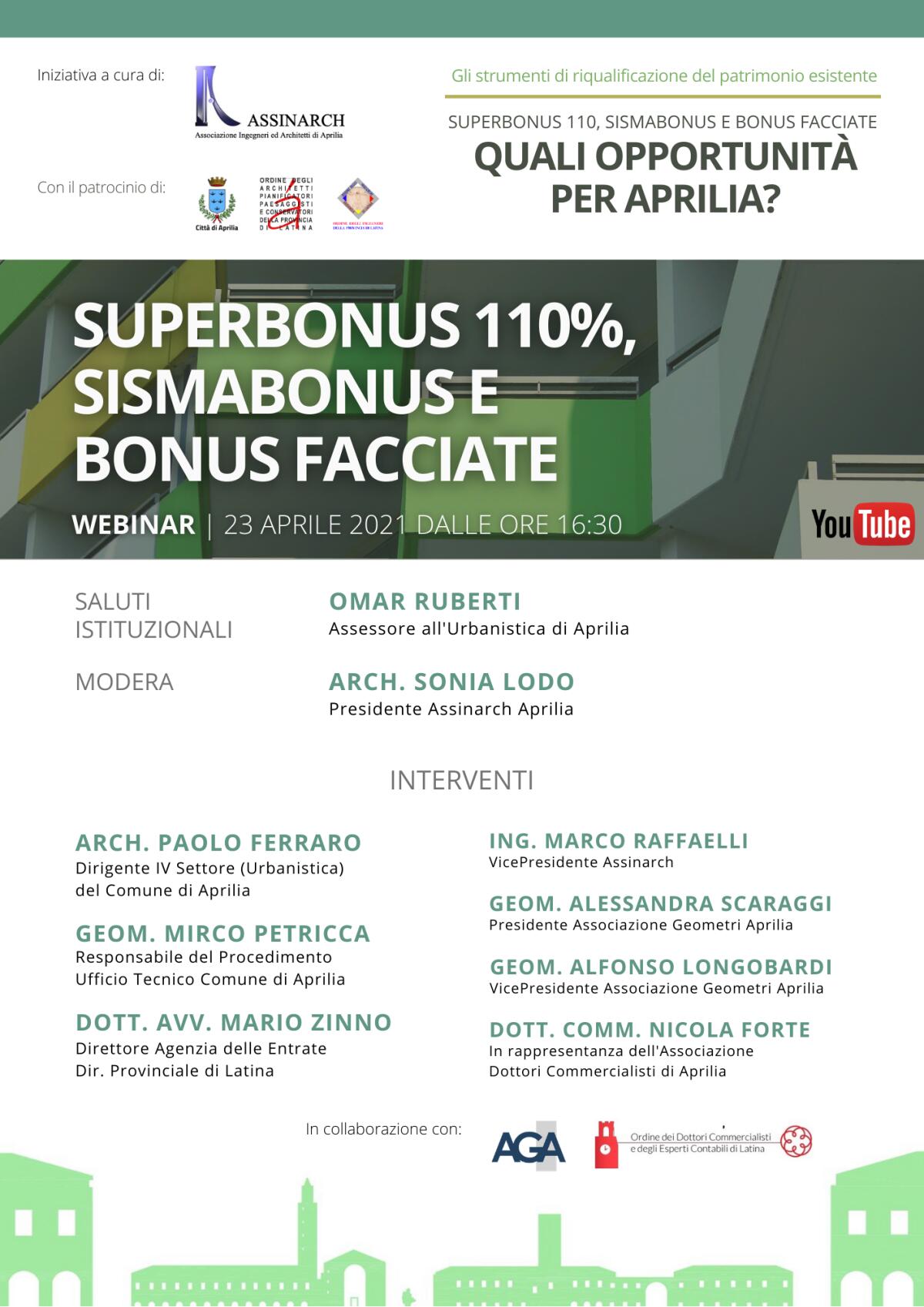 Superbonus 110%: questo venerdì il secondo webinar organizzato dall’Assinarch Aprilia e patrocinato dal Comune. - 