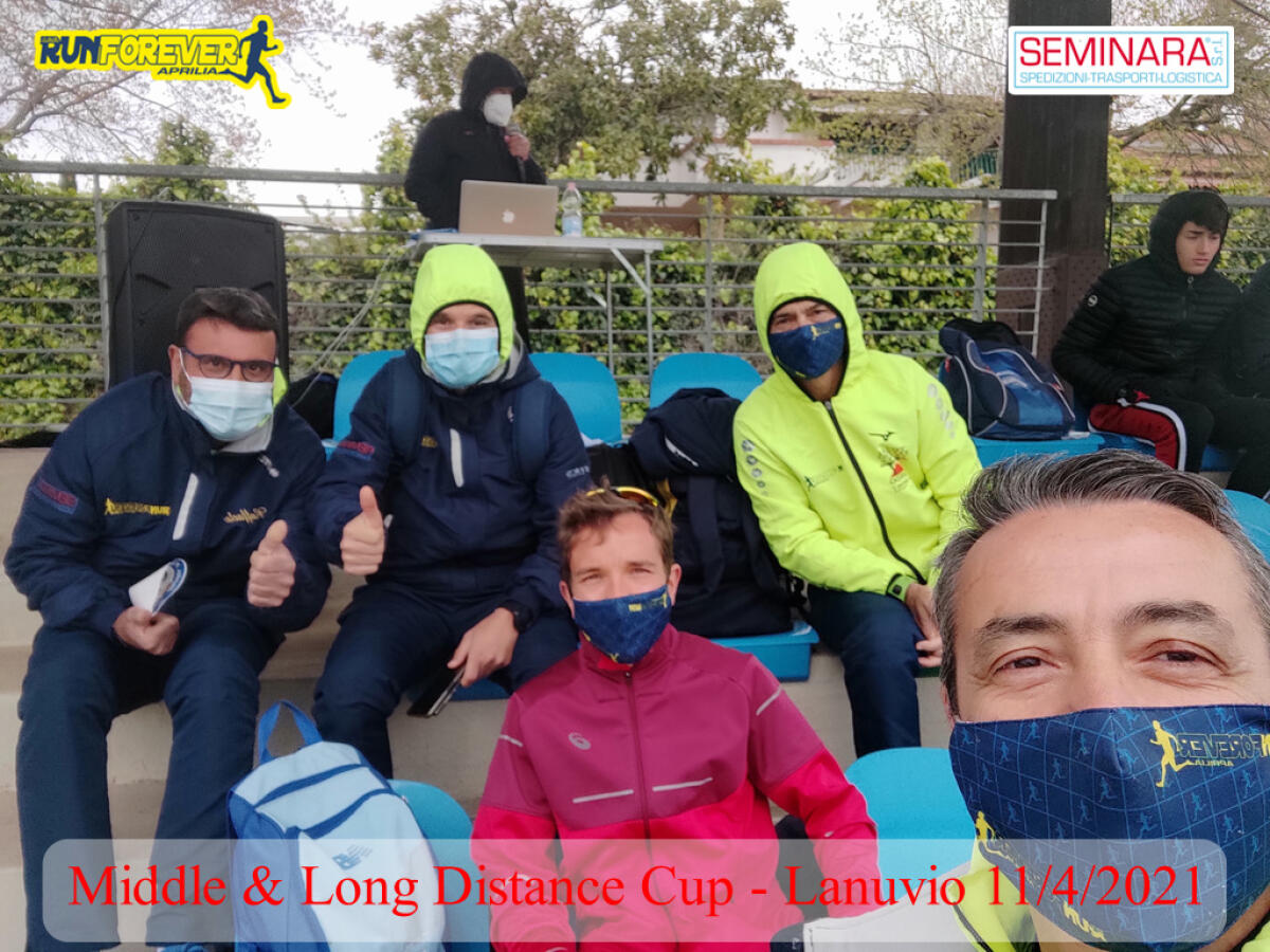 Gli atleti della A.S.D. Runforever Aprilia sono tornati in pista con la “Middle & Long Distance Cup” di Lanuvio. - 