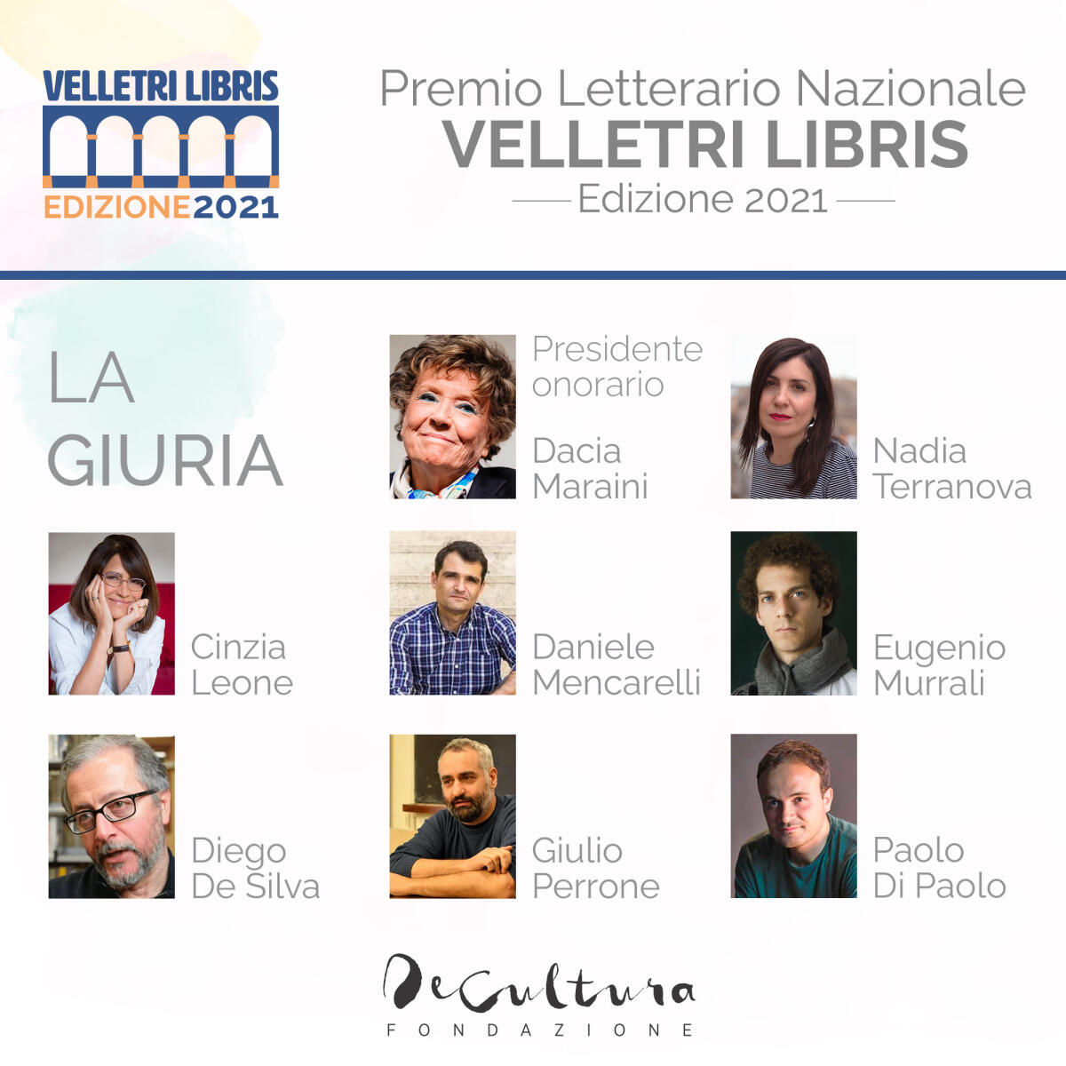 Nominata la giura del premio letterario nazionale “Velletri Libris”. Dacia Maraini presidente onorario. C’è tempo sino al 30 Aprile. - 
