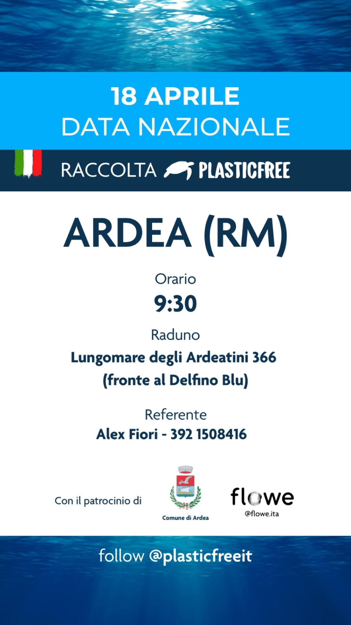 Ardea, domenica 18 aprile c'è l'evento Plastic Free - 