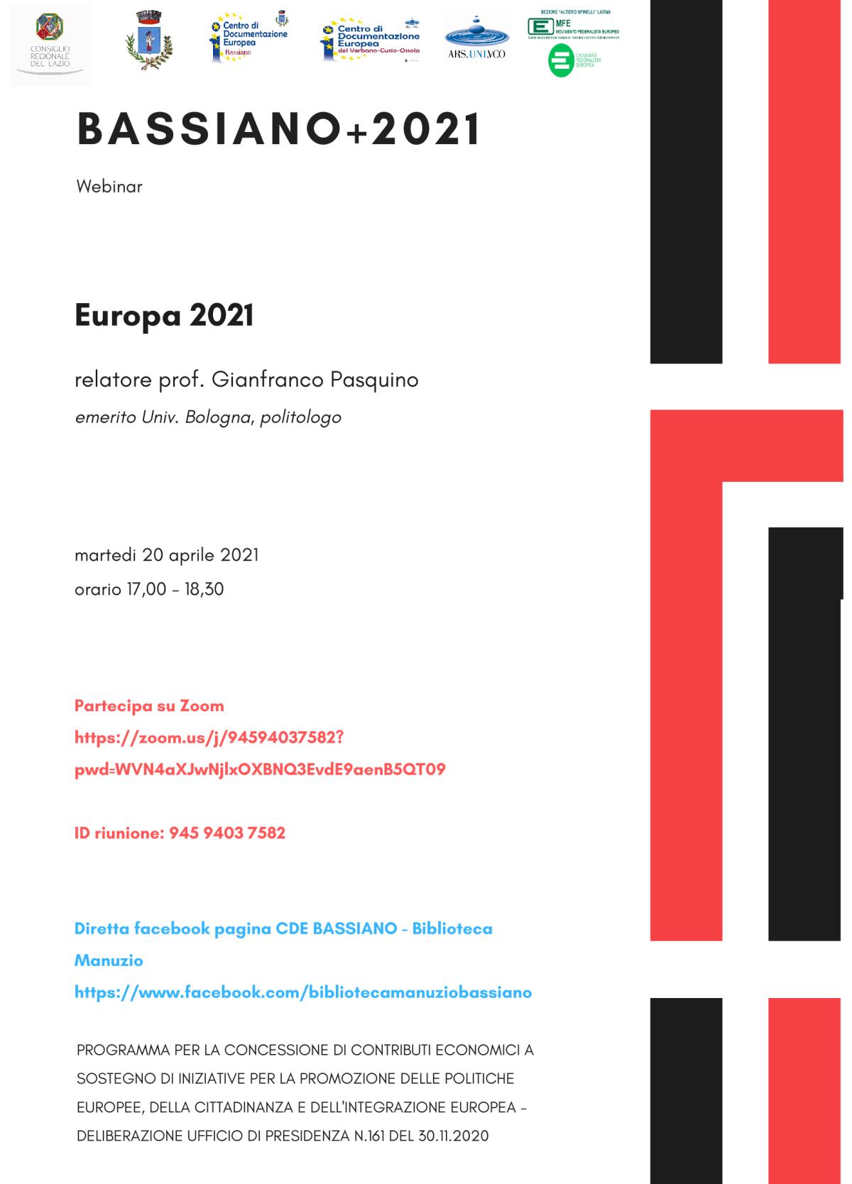 Progetto “Bassiano+2021”, ecco il webinar - 