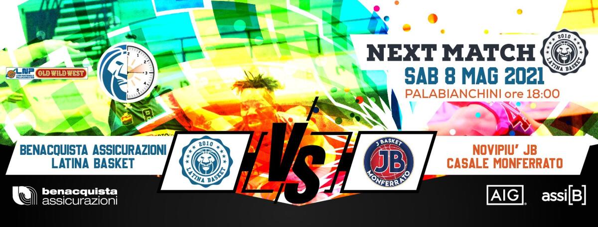 Basket serie A2 Old Wild West: il Latina, nella prima gara di ritorno, ospita questo sabato il Casale Monferrato. - 