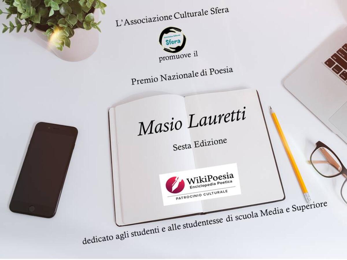 Premio Masio Lauretti, ancora un mese per inviare i componimenti: "Aiutiamo i ragazzi ad esprimere l'interiorità" - 