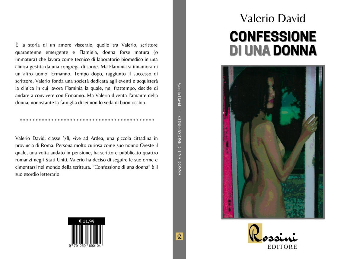 Confessione di una Donna, il romanzo d’esordio di Valerio David - 