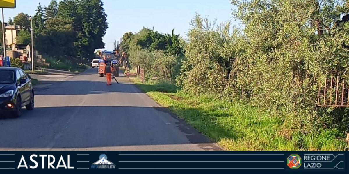 Rallentamenti per lavori di sfalcio sulla provinciale Velletri-Anzio. - 