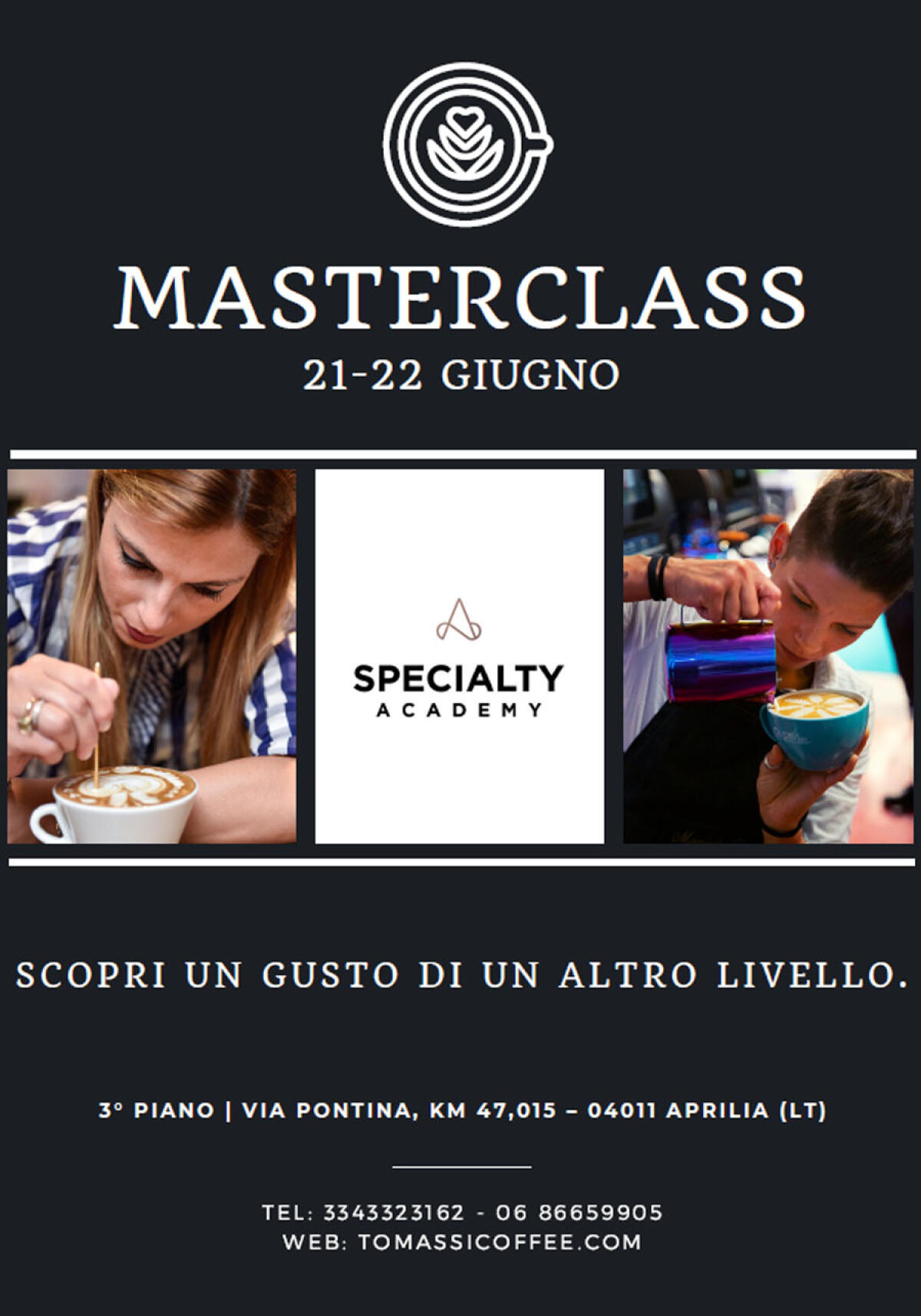 Masterclass di caffetteria con le campionesse. Il 20 ed il 21 giugno il primo corso della Specialty Academy di Aprilia - 