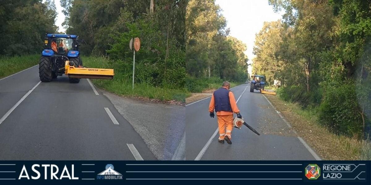 Lavori sulla provinciale Borgo Piave-Acciarella: restringimento di carreggiata. - 