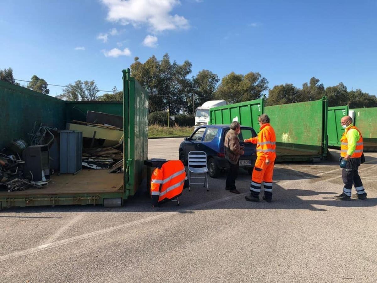 L’Ecocentro di Quartiere della Progetto Ambiente di Aprilia oggi a Campo di Carne. - 