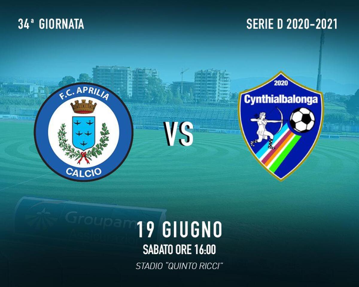 Calcio di serie D, ultima gara casalinga oggi per l'Aprilia contro la Cynthialbalonga. - 