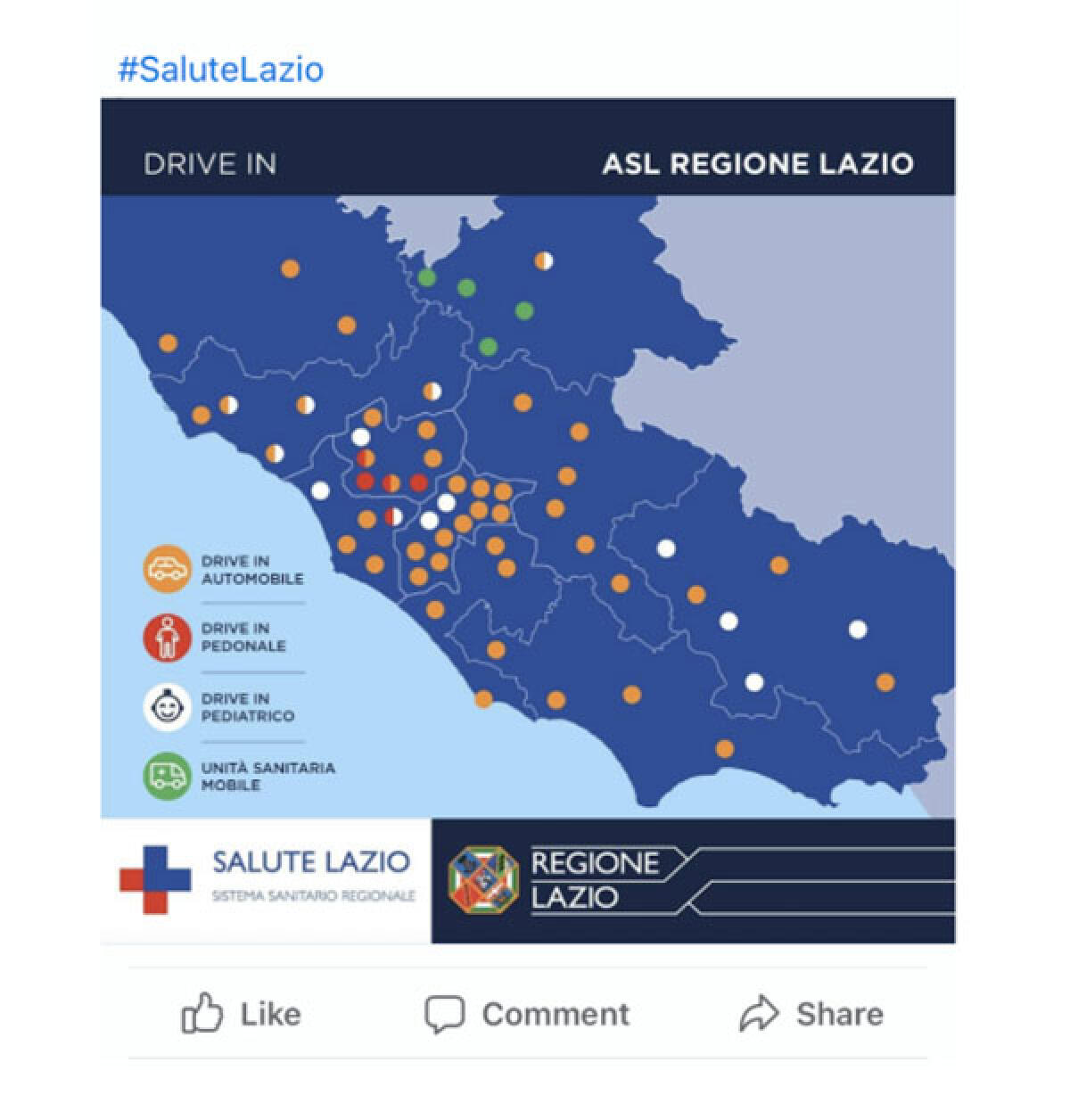 Covid, utilizzo dei canali social per informare i cittadini: Salute Lazio citato tra i migliori “Case Studies” da Facebook. - 