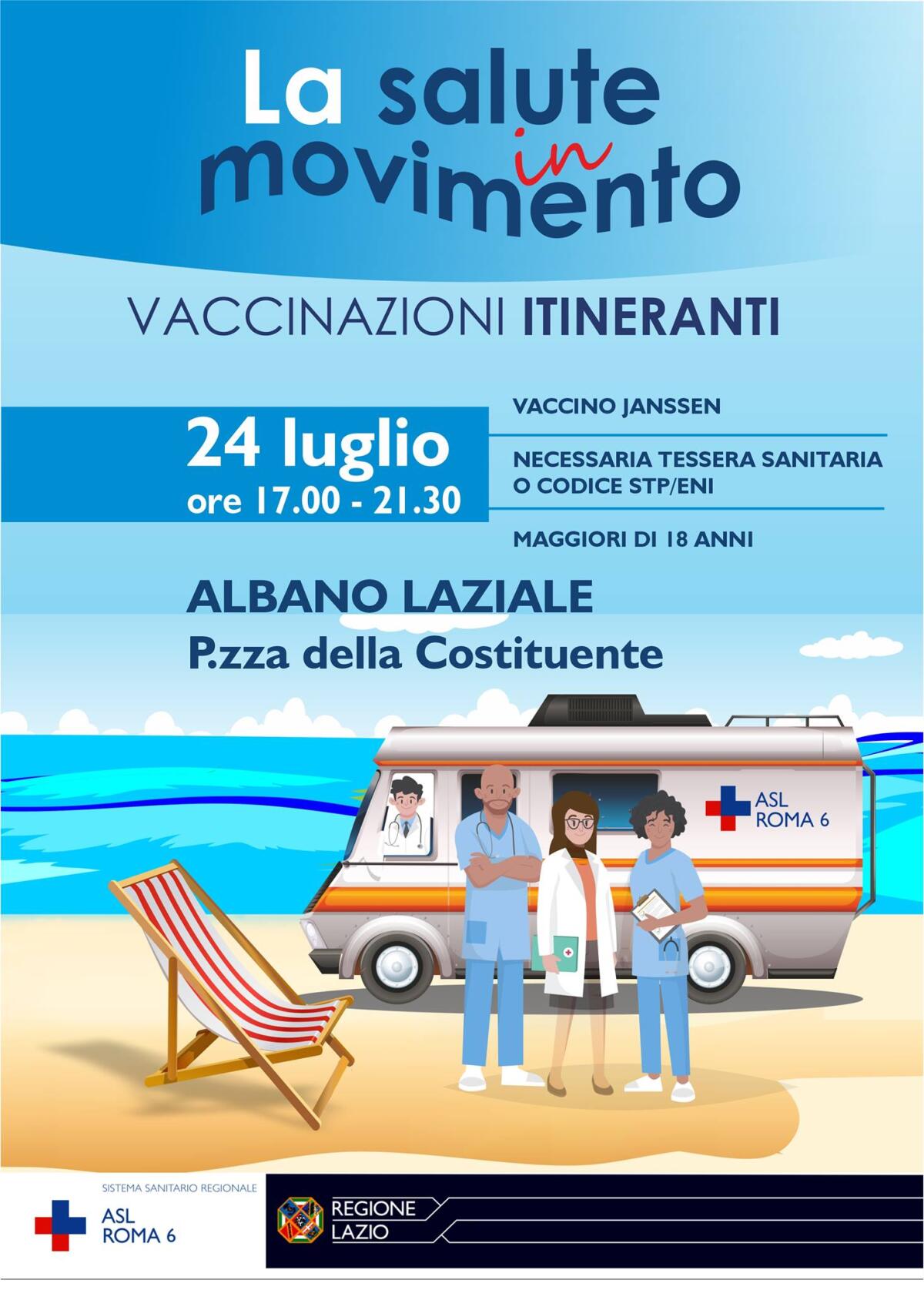 “La Salute in Movimento”: passa anche per Albano la campagna vaccinale della Asl Roma6. - 