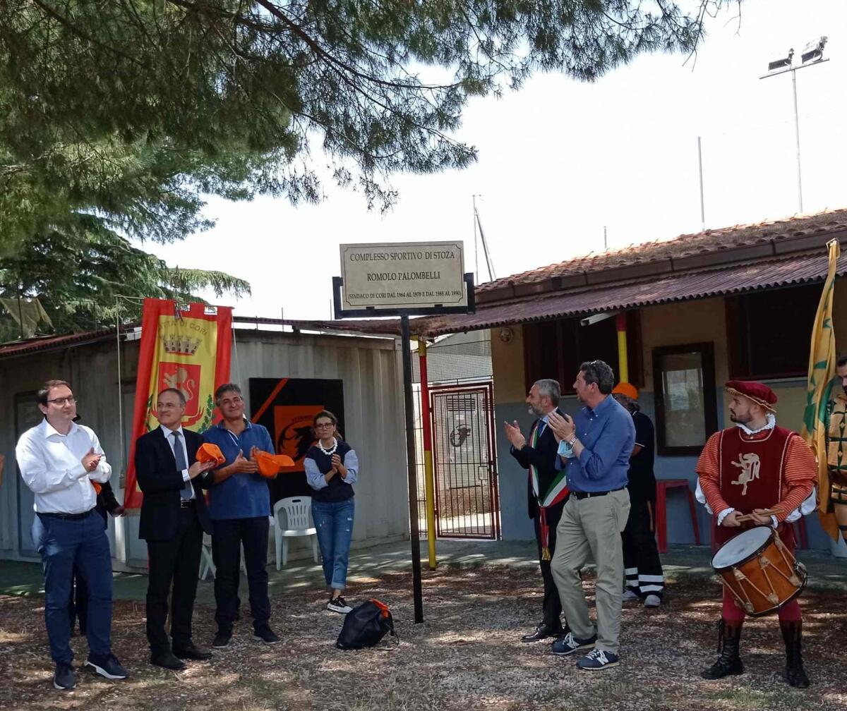 Cori - Il complesso sportivo di Stoza è ora dedicato a ‘Romolo Palombelli’ - 