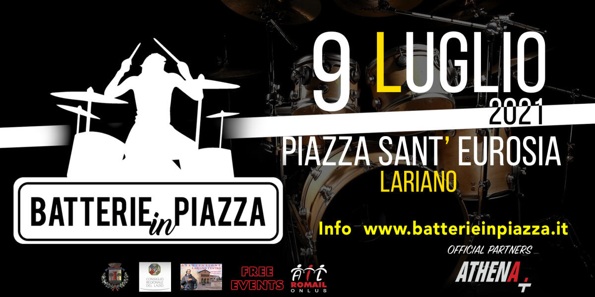 “Batterie in Piazza” questo venerdì 9 Luglio a Lariano: musica, spettacolo e solidarietà a favore dell’Ail. - 